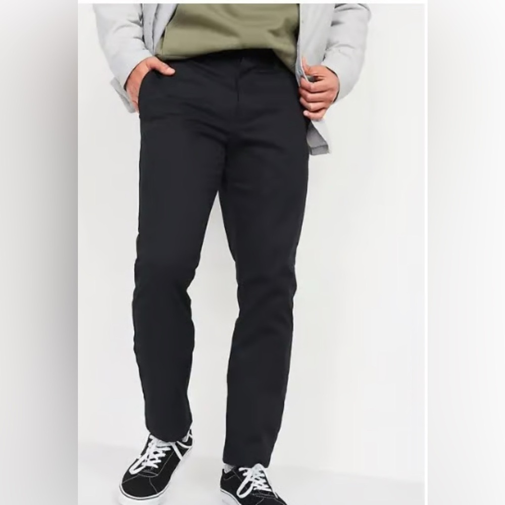Old Navy Men's Ultimate Straight Black Chinos EUC